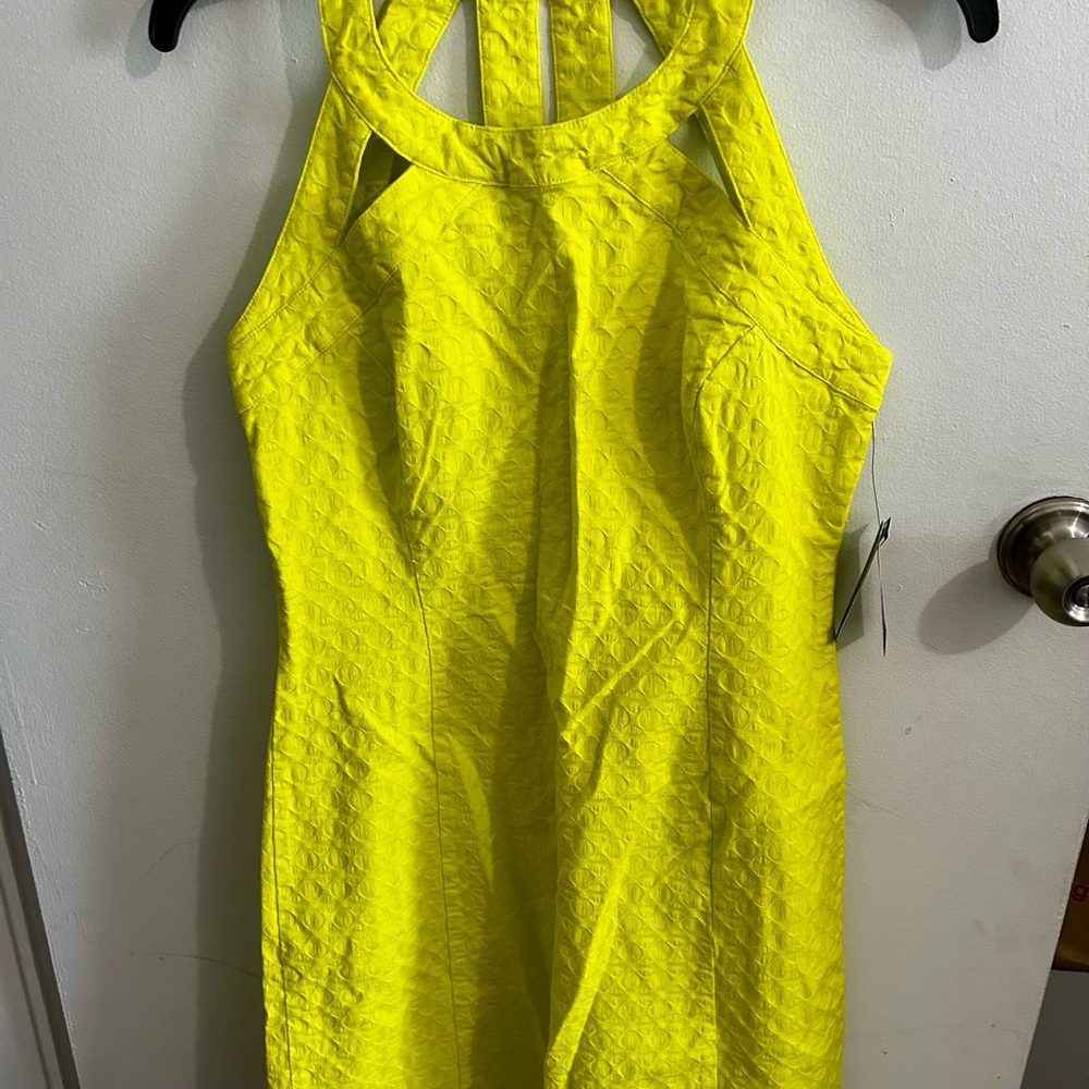 Crown & Ivy Vibrant Yellow Dress